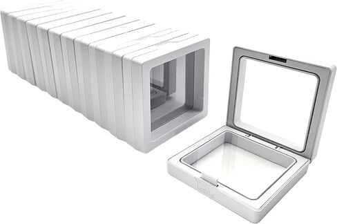 12pcs 3D Floating Frame Display Stand ، صندوق المجوهرات ، صندوق هدايا ، منظم زخرفة ، صندوق مجوهرات سفر صغير ، PE مضاد للأكسدة ، صندوق عرض معلق قابل للتكديس (متعدد الألوان ، 4.33 * 4.33) in Kuwait