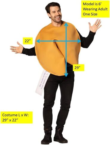 Rasta Imposta - Adult's Fortune Cookie Costume - One Size in Saudi Arabia