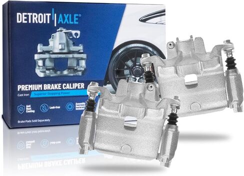 Detroit Axle - Front Brake Calipers for 2013-2021 Nissan Altima 2014-2017 Leaf, 2014 2015 2016 2017 2018 2019 2020 Disc Brake Calipers with Brackets Assembly Replacement in Saudi Arabia