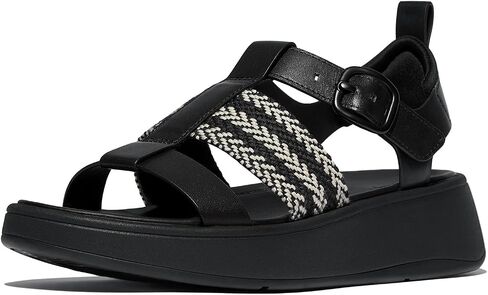 FitFlop Women's F-Mode V-Weave/Leather Fisherman Sandals Wedge in Saudi Arabia