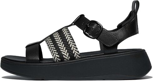 FitFlop Women's F-Mode V-Weave/Leather Fisherman Sandals Wedge in Saudi Arabia