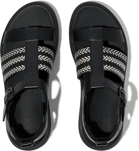 FitFlop Women's F-Mode V-Weave/Leather Fisherman Sandals Wedge in Saudi Arabia