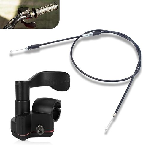 Thumb Throttle Cable, 7/8'' 22mm Accelerator Handle Assembly, Throttle Accelerator Brake Lever Cable Kit for 50cc 70cc 110cc 125cc 250cc ATV Quad Go Kart Pit Bike in Saudi Arabia