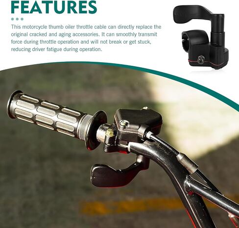 Thumb Throttle Cable, 7/8'' 22mm Accelerator Handle Assembly, Throttle Accelerator Brake Lever Cable Kit for 50cc 70cc 110cc 125cc 250cc ATV Quad Go Kart Pit Bike in Saudi Arabia