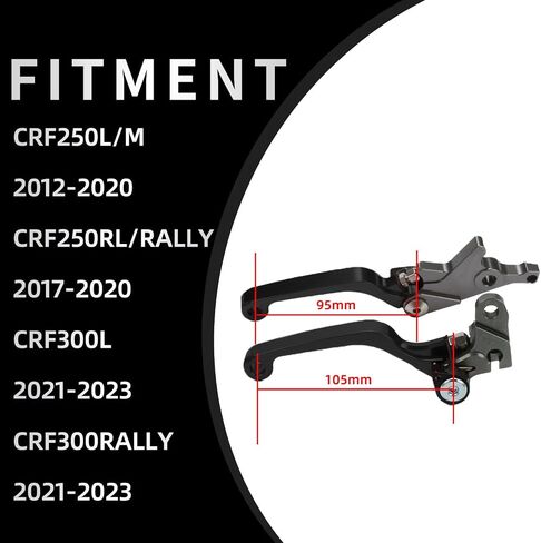 دراجة نارية فرامل القابض رافعة محور الرافعات مجموعة CNC قابلة للتعديل ل CRF300L CRF300RALLY 21-24 CRF250L/M 12-20 in Kuwait