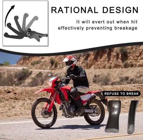 دراجة نارية فرامل القابض رافعة محور الرافعات مجموعة CNC قابلة للتعديل ل CRF300L CRF300RALLY 21-24 CRF250L/M 12-20 in Kuwait