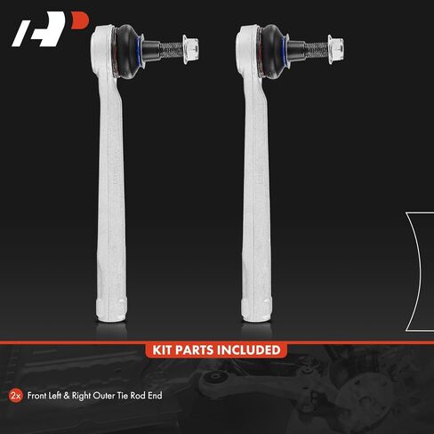 A-Premium 2 x Front Outer Tie Rod Ends, Compatible with Porsche 911 1999-2013, Boxster 1997-2012, Cayman 2006-2012 in Saudi Arabia