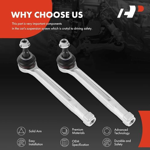 A-Premium 2 x Front Outer Tie Rod Ends, Compatible with Porsche 911 1999-2013, Boxster 1997-2012, Cayman 2006-2012 in Saudi Arabia