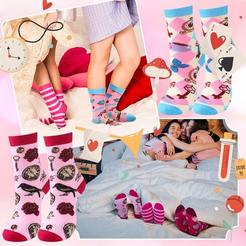 6 Pairs Cycling Socks Biking Socks for Men Women Colorful Cotton Crew Socks Bulk Novelty Bike Socks for Sports Lovers Gift Outdoor Activities Favors in Saudi Arabia