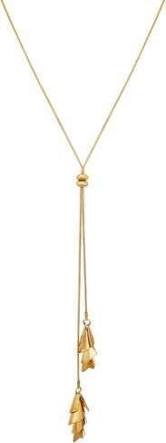 Lucky Brand Real Gold Plated 2 Layer Pendent Imitation Pearl & Fireball Necklace in Saudi Arabia