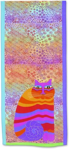 Laurel Burch Women Artistic Scarf Scarves Cats Mermaid in Kuwait
