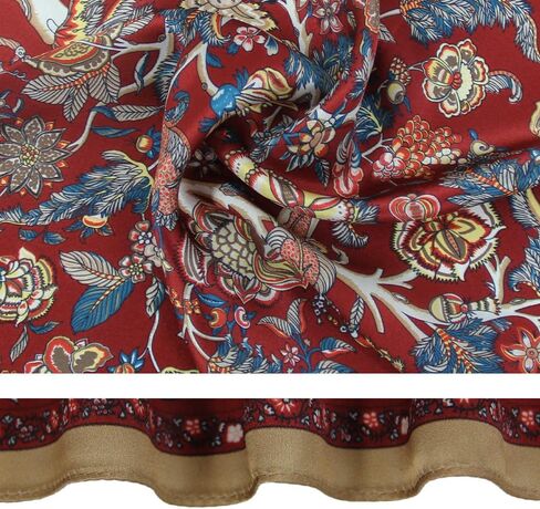 Dana Xu 100 ٪ Mulberry Silk Fashion وشاح للنساء 27 × 27 بوصة متوسطة مربعة خفيفة الوزن in Saudi Arabia