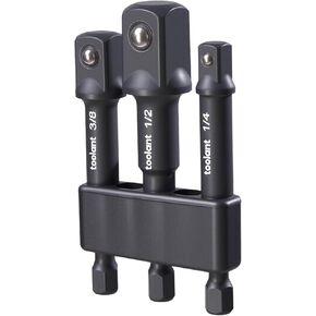 مجموعة محول المقبس لصف أدوات الأدوات ، 6 أجهزة كمبيوتر ، 1/4 "، 3/8" ، 1/2 "محرك ، مع 2-3/5" ، 2-7/8 "، 6" أشرطة تمديد ، محول بتات حفر السداسي لحفر الطاقة وتأثير سائق in Kuwait