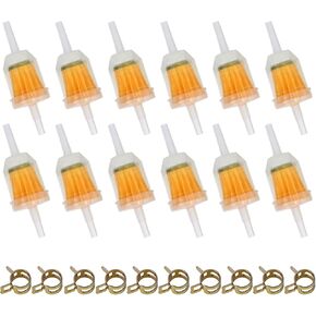 5/16 و 1/4 مرشح الوقود المغناطيسي المضمّن لزر العشب ، محرك صغير ، كولر ، جون ديري ، كاواساكي - مرشح غاز عالي التدفق مع استبدال المغناطيس (12 حزمة) in Kuwait