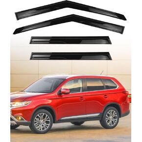 4 Pcs Tape-On Rain Guards Fit for Mitsubishi Outlander 2022 2023, Window Deflectors and Window Visors for Shading Ventilation and Rain Protection in Kuwait