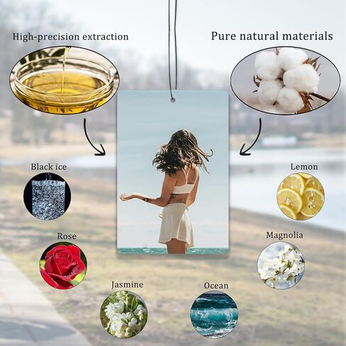 Custom Air Fresheners with Picture - Personalized Double-Sided Print Photo Air Freshener for Boy Friend Gifts, Customized Air Freshener for Car Wardrobe Bathroom Hanging Decorate Ornaments in Saudi Arabia