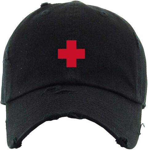 Lifeguard Vintage Baseball Cap Embroidered Cotton Adjustable Distressed Dad Hat in Kuwait