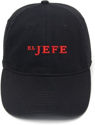 El Jefe Embroidered Mens Baseball Cap Cotton Washed Baseball Hat in Saudi Arabia
