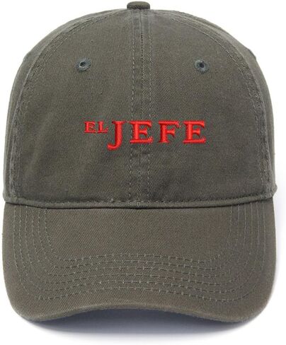 El Jefe Embroidered Mens Baseball Cap Cotton Washed Baseball Hat in Saudi Arabia