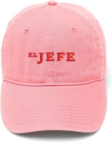 El Jefe Embroidered Mens Baseball Cap Cotton Washed Baseball Hat in Saudi Arabia