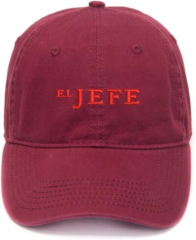 El Jefe Embroidered Mens Baseball Cap Cotton Washed Baseball Hat in Saudi Arabia