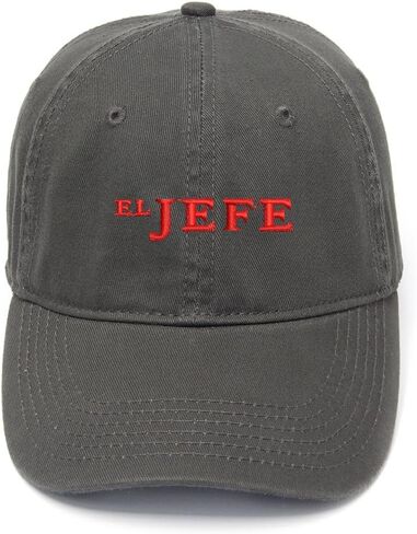 El Jefe Embroidered Mens Baseball Cap Cotton Washed Baseball Hat in Saudi Arabia