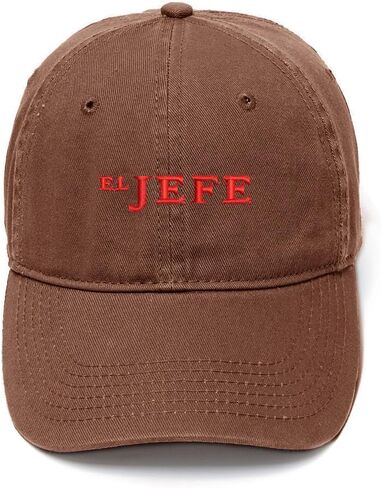 El Jefe Embroidered Mens Baseball Cap Cotton Washed Baseball Hat in Saudi Arabia