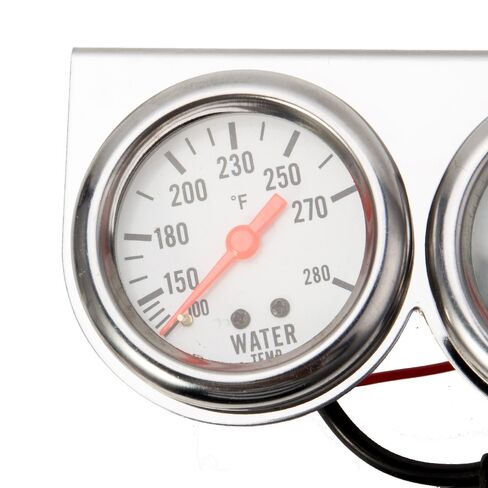 Triple Gauge Kit Oil/Volt/Water Gauge 2 '' Universal Chorme Fahrenheit درجة حرارة درجة حرارة درجة حرارة أجهزة قياس AMMETER مجموعة 3 في 1 Meter Auto (1) in Kuwait