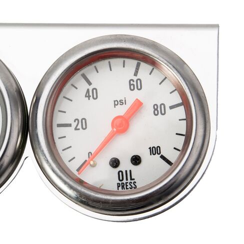 Triple Gauge Kit Oil/Volt/Water Gauge 2 '' Universal Chorme Fahrenheit درجة حرارة درجة حرارة درجة حرارة أجهزة قياس AMMETER مجموعة 3 في 1 Meter Auto (1) in Kuwait