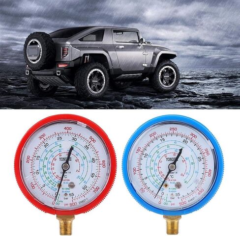 2pcs مكيف الهواء المبرد مقياس قياس الضغط العالي والمنخفض ل R410A R134A R22 التبريد in Kuwait