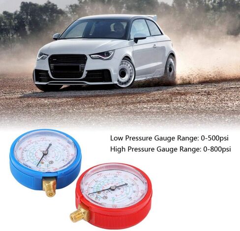 2pcs مكيف الهواء المبرد مقياس قياس الضغط العالي والمنخفض ل R410A R134A R22 التبريد in Kuwait