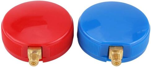 2pcs مكيف الهواء المبرد مقياس قياس الضغط العالي والمنخفض ل R410A R134A R22 التبريد in Kuwait