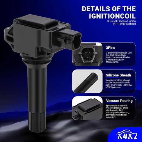 UF774 Ignition Coil & 93501 Double Iridium Spark Plug For Subaru BRZ Legacy Outback WRX Forester Crosstrek/Scion FR-S/Toyota 86丨Replace# 22433-AA700 UF747 UF767 UF769 UF775 in Saudi Arabia