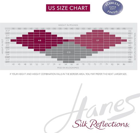 جوارب طويلة من Hanes Silk Reflections، حريرية شفافة - غير قابلة للتحكم - مقدمة شفافة in Saudi Arabia