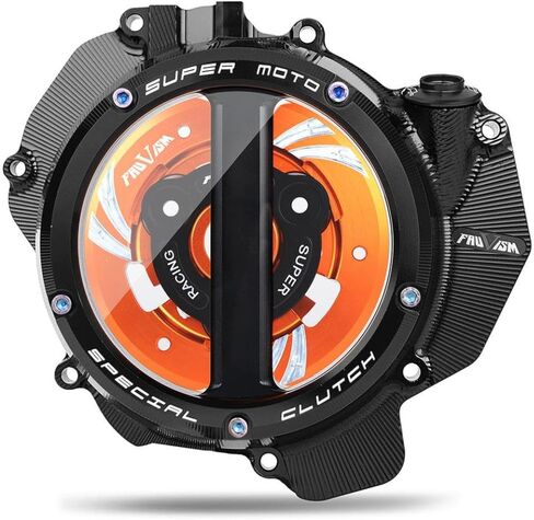 CNC Racing Clear Clutch Cover Cover Spring Retainer متوافق مع 2018-2022 790 890 790 Adventure 890 Adv R Motorcycle Parts (Model 1) in Saudi Arabia