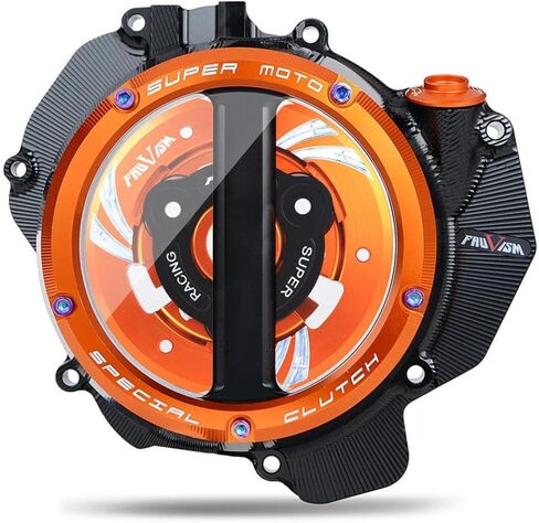 CNC Racing Clear Clutch Cover Cover Spring Retainer متوافق مع 2018-2022 790 890 790 Adventure 890 Adv R Motorcycle Parts (Model 1) in Saudi Arabia