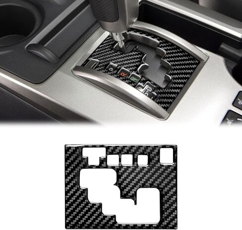 SUNJIKA Compatible with Center Console Carbon Fiber Gear Shifter Head Cover Panel Trim Sticker Interior Accessories for Toyota 4runner SUV 2010-2020 2021 2022 2023 2024 2025 (1pc Red) in Saudi Arabia