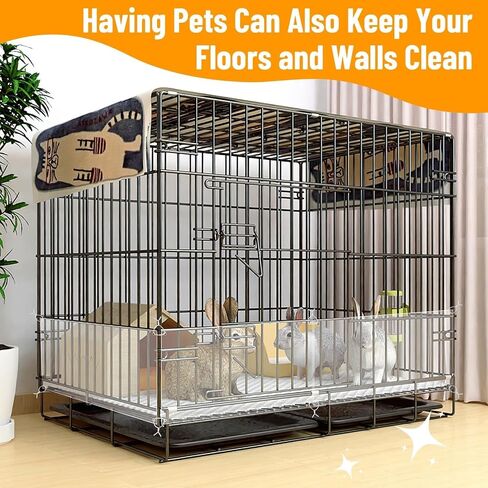 12 Pack Pet Cage Liner Protection Rabbit Cage Urine Guard Clear Cage Edge Liner Guinea Pig Side Lining Habitat Siding Small Animal Cage Accessories - Keep Litter in The Cage in Saudi Arabia