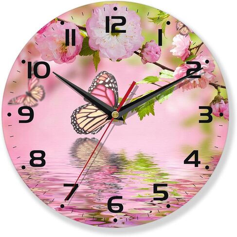 Wall Clocks,Black cat 10 Inch Wall Clock,Moon Small Battery Operated Wall Clocks Decorative for Kitchen/Living Room/Bedroom/Bathroom/Dining Room in Kuwait