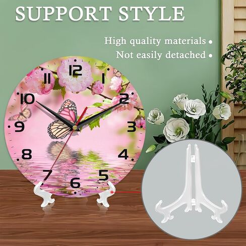 Wall Clocks,Black cat 10 Inch Wall Clock,Moon Small Battery Operated Wall Clocks Decorative for Kitchen/Living Room/Bedroom/Bathroom/Dining Room in Kuwait