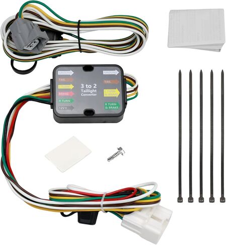 4 Way Trailer Wiring Harness Flat Output 56524 Compatible with 2020-2024 Highlander, 2024 Grand Highlander & Lexus TX350 TX500h TX550h+, 4 Pin Towing Hitch Trailer Wire in Saudi Arabia