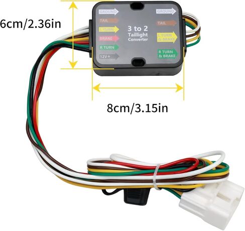 4 Way Trailer Wiring Harness Flat Output 56524 Compatible with 2020-2024 Highlander, 2024 Grand Highlander & Lexus TX350 TX500h TX550h+, 4 Pin Towing Hitch Trailer Wire in Saudi Arabia