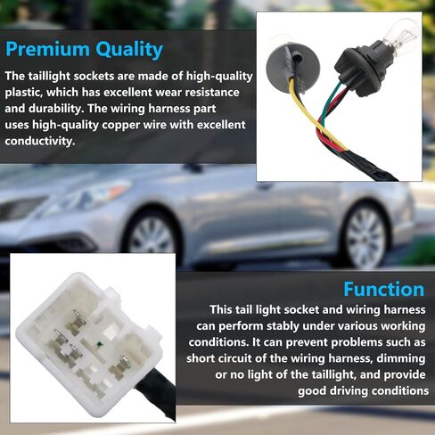 تسخير ضوء الذيل ، متوافق مع 2013 2014 2016 KIA FORTE 4DR LED LH/RH الخارجي ، حامل المصباح الخلفي للمصباح والأسلاك 92470-A7000 92470A7000 in Saudi Arabia