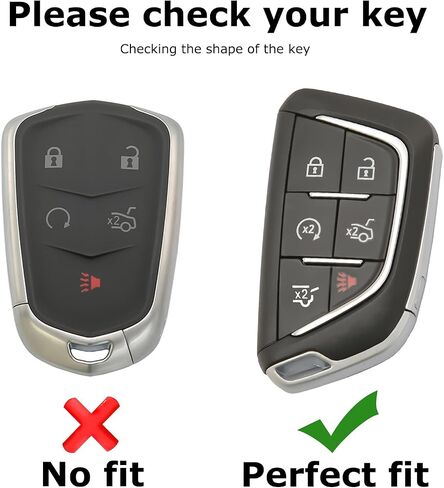 for Cadillac Key Fob Cover with Keychain Accessories 6 Buttons Key Case Fit for 2020-2025 CT4 CT5 Lyriq Escalade ESV in Saudi Arabia