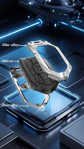 Heavy Key Fob Cover for kia, Key Fob Case Protector Accessories Fits for 2023 2024 2025 Kia Telluride Sorento K4 K5 GT-Line Carnival 5 Buttons Smart Key (Silver) in Saudi Arabia