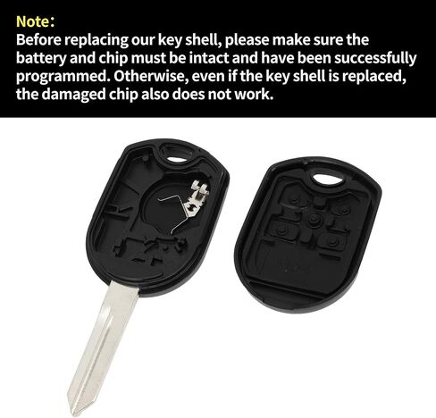 X AUTOHAUX Key Shell Case Keyless Entry Remote Key Fob Replacement Case for Ford for Mustang 2008-2012 for Ford Edge 2007-2013 4 Buttons CWTWB1U793 in Saudi Arabia