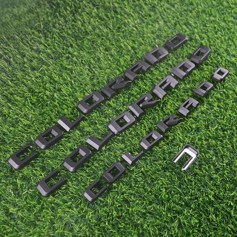Overlay Emblem 3D Letter Side Door Rear Tailgate Badge Nameplate Compatible for 2023-2024 Colorado Set of 3Pcs (Matte Black) in Kuwait