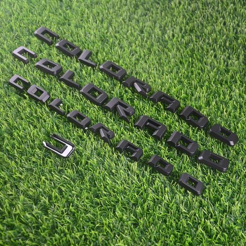 Overlay Emblem 3D Letter Side Door Rear Tailgate Badge Nameplate Compatible for 2023-2024 Colorado Set of 3Pcs (Matte Black) in Kuwait