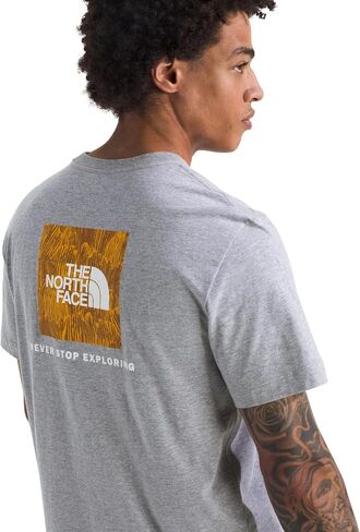 The North Face Men Men Evolution Evolution Ink Box nse nse sleeve tee | قميص القطن المنتظم مع رسم شعار in Saudi Arabia