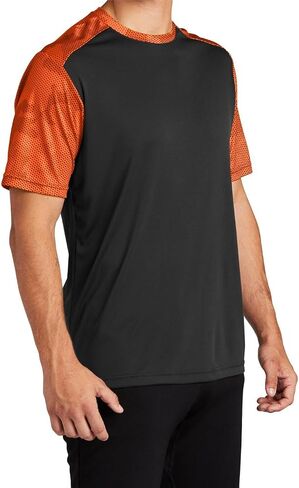 Mafoose Mens Digital Camo Hex Colorblock Moisture Wicking Athletic Training T-Shirt in Saudi Arabia